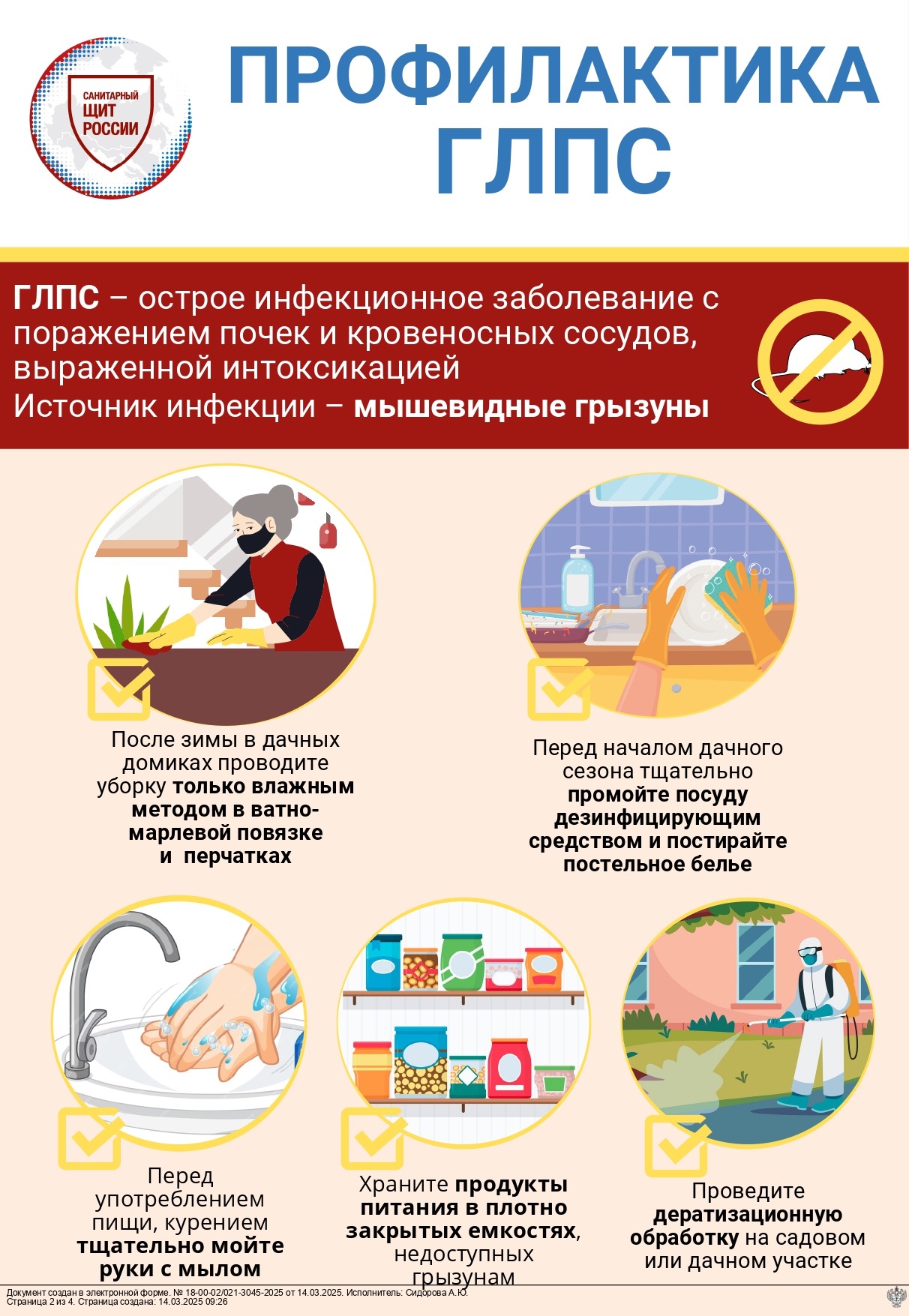 Меры профилактики ГЛПС.